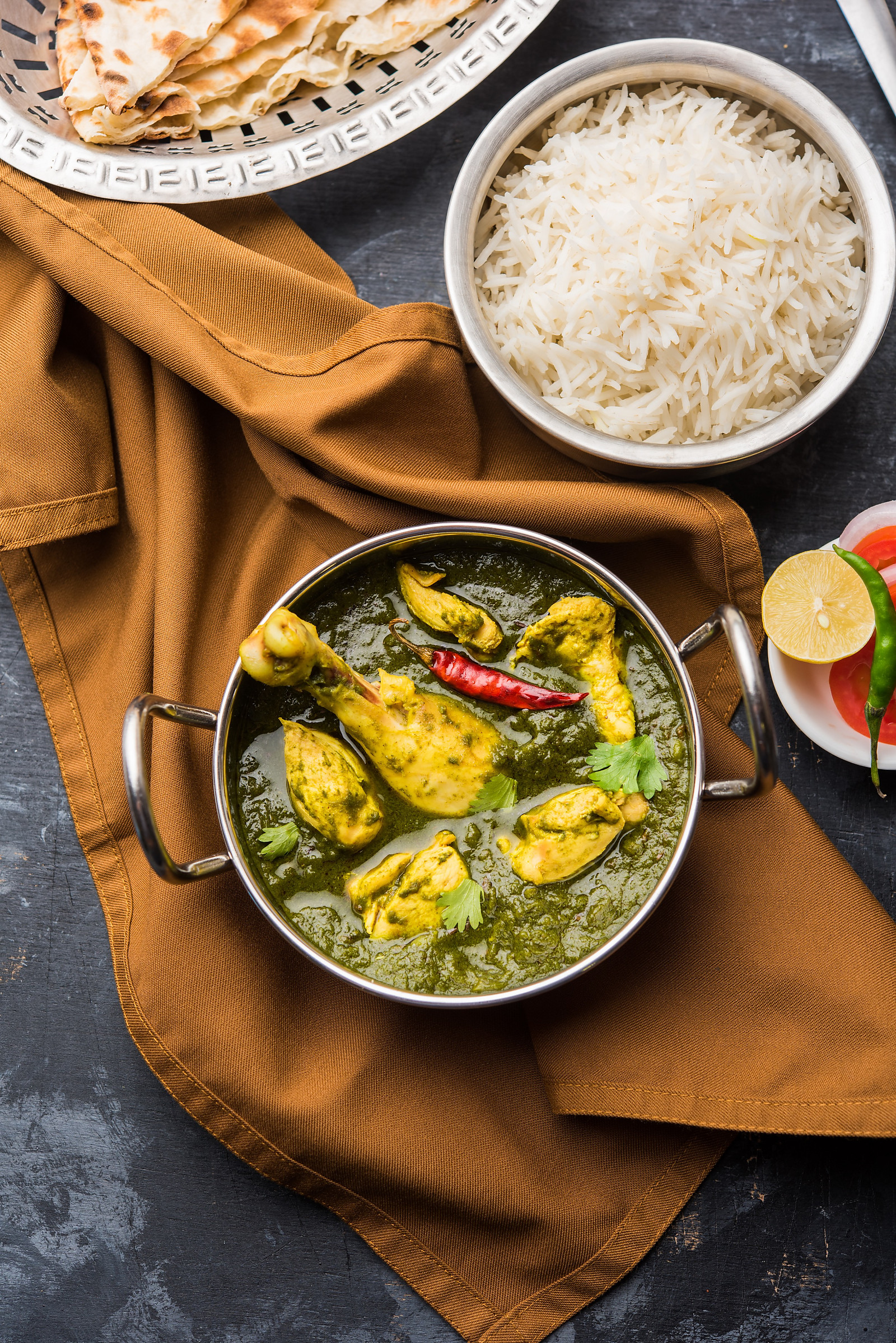 Saagwala Chicken Recipe - Palak Chicken Curry by Archana's Kitchen