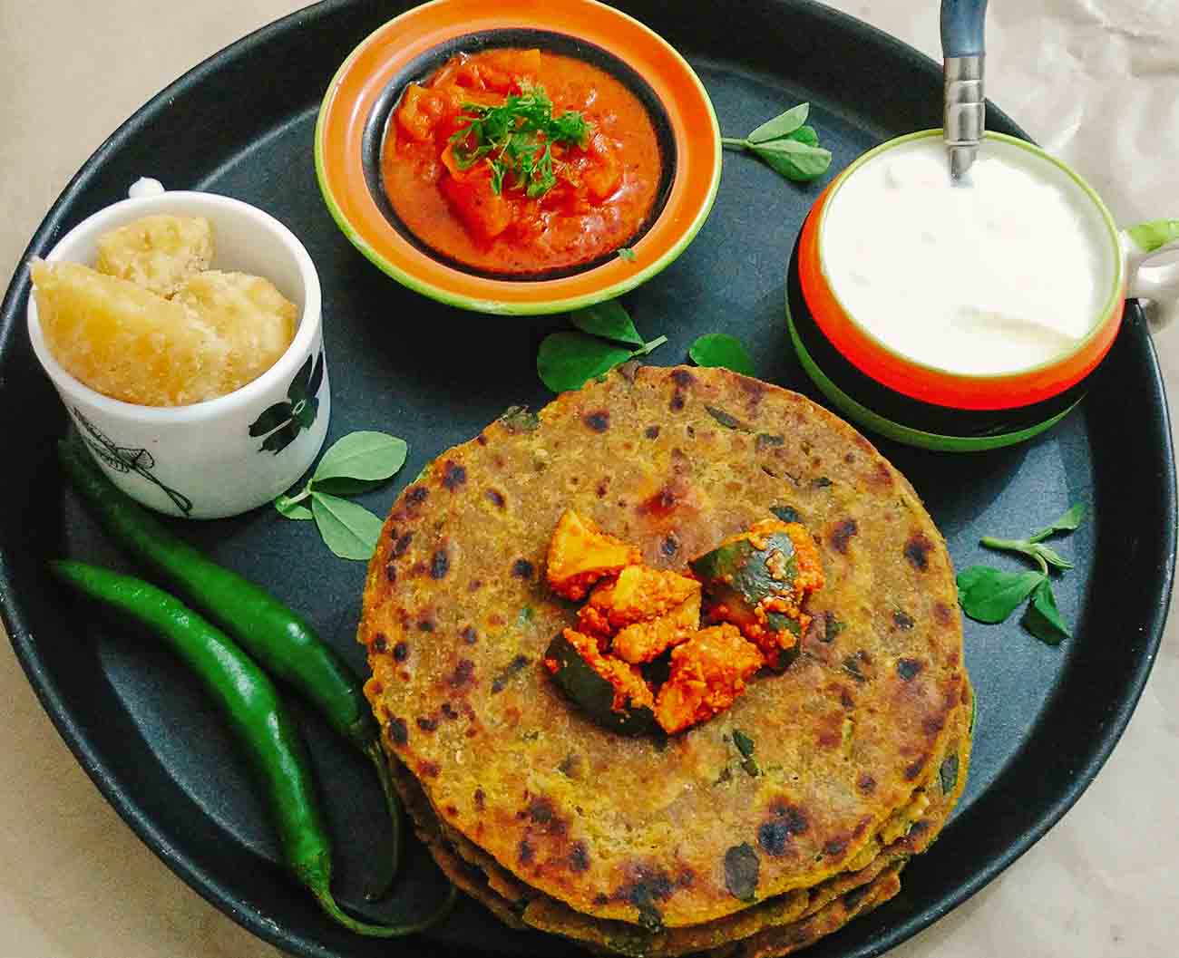 Gujarati Methi Na Dhebra Recipe
