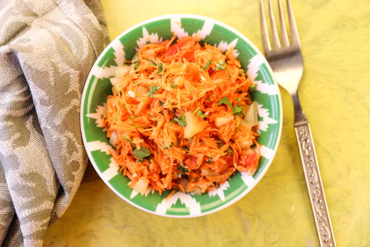 Carrot and cucumber salad 