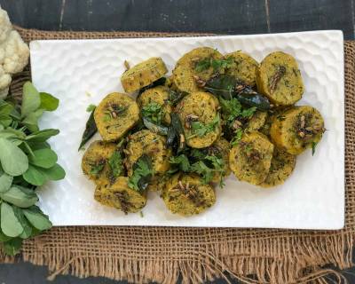 Cauliflower Palak Methi Muthia Recipe 