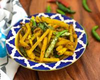 Bihari Shakarkand Bhujiya Recipe - Spicy Sweet Potato Sabzi
