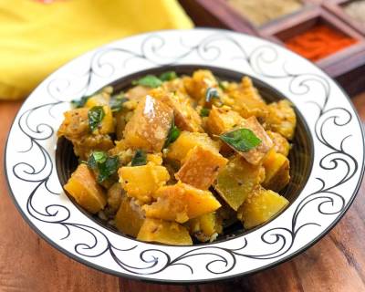 Bhoplya Cha Bharit Recipe – Maharashtrian Pumpkin Sabzi 