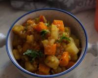 Sweet Potato And Carrot Sabzi Recipe 