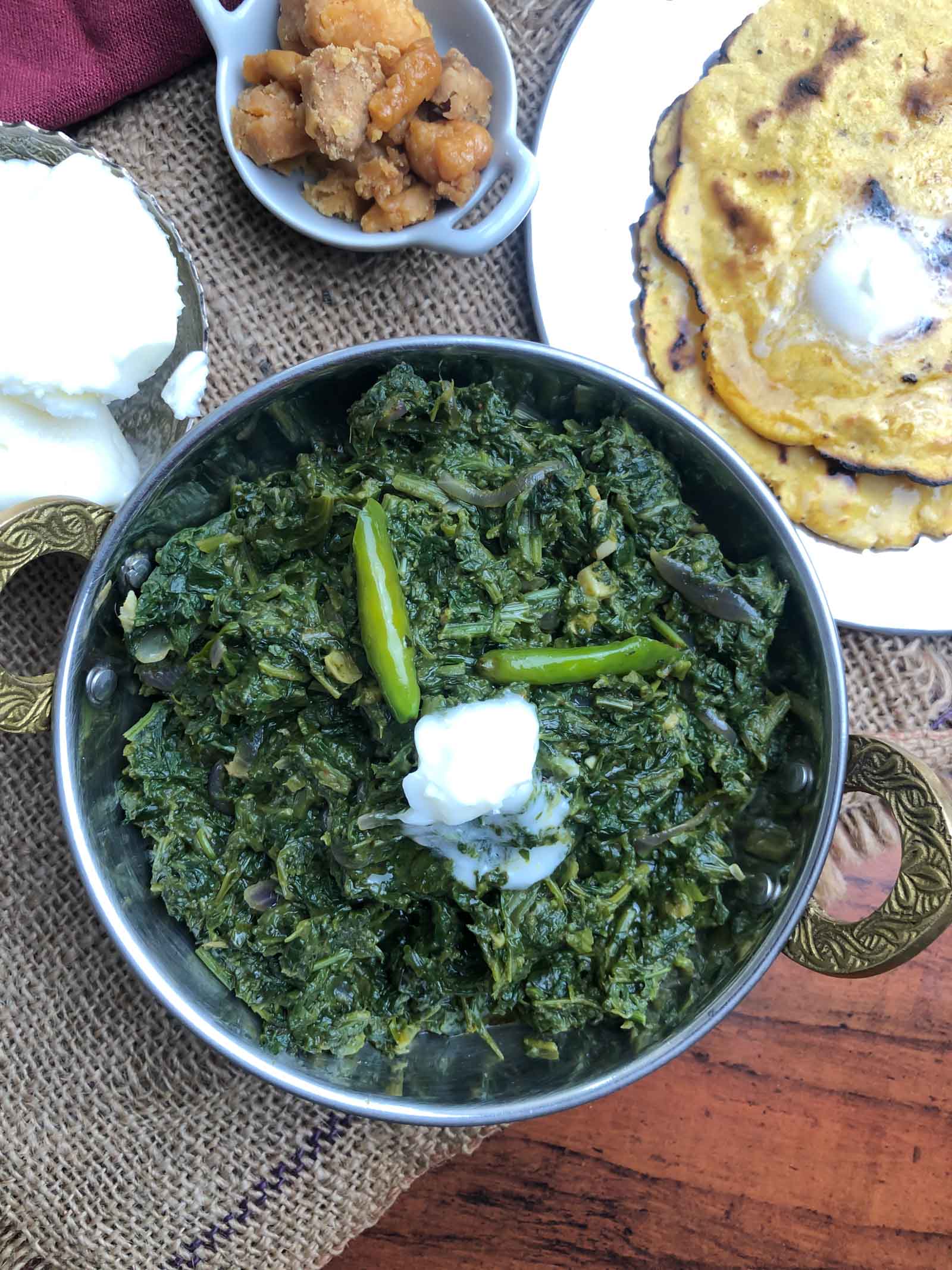 Sarson Ka Saag Recipe - Classic North Indian Saag Recipe by Archana's ...