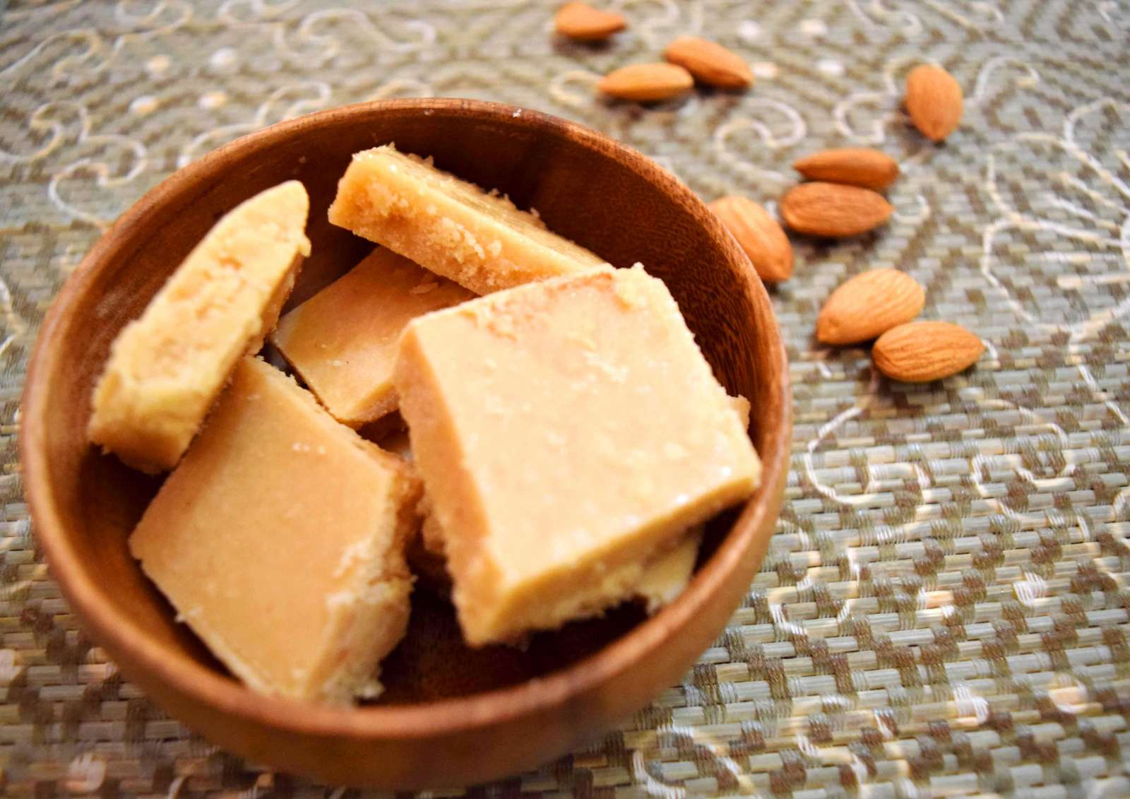 Badam Burfi Recipe Almond Burfi By Archana S Kitchen