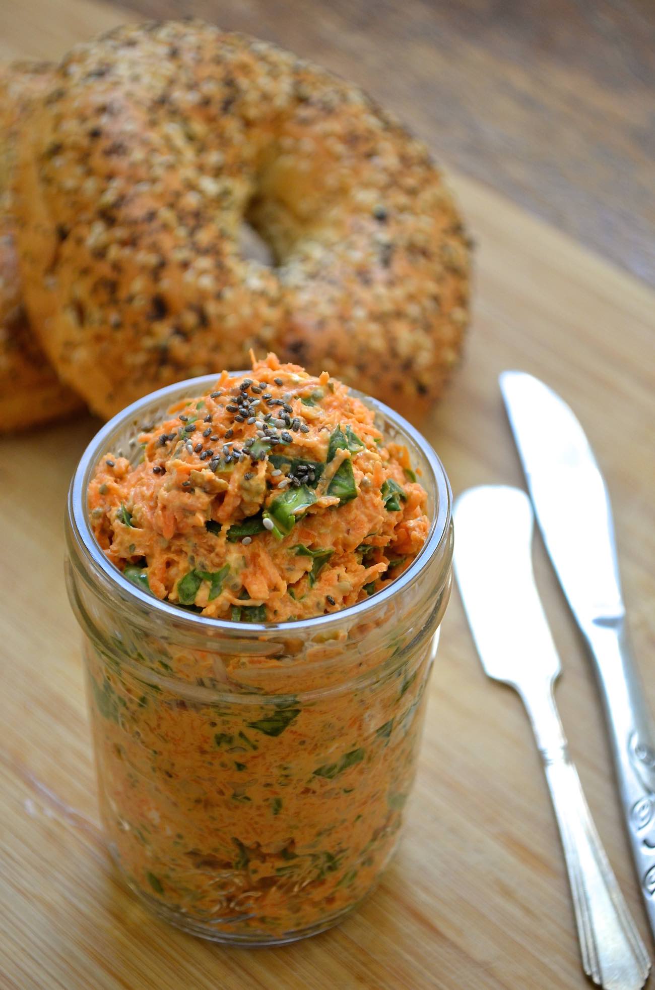 Savory Carrot Olive Spinach Sandwich Spread Recipe by Archana's Kitchen