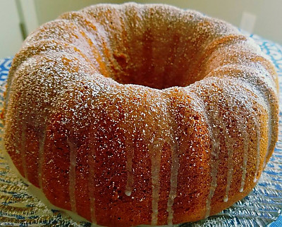 7UP Pound Cake Recipe with Lemon Glaze {Easy Bundt Cake}