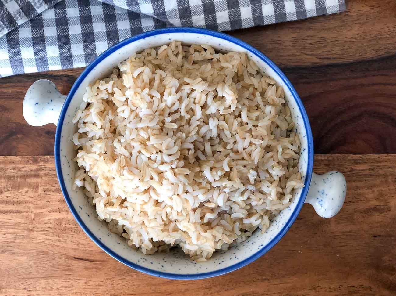 Brown Rice In Pressure Cooker Method by Archana's Kitchen