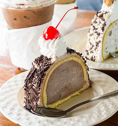 Coffee Ice Cream Cake - The Little Epicurean
