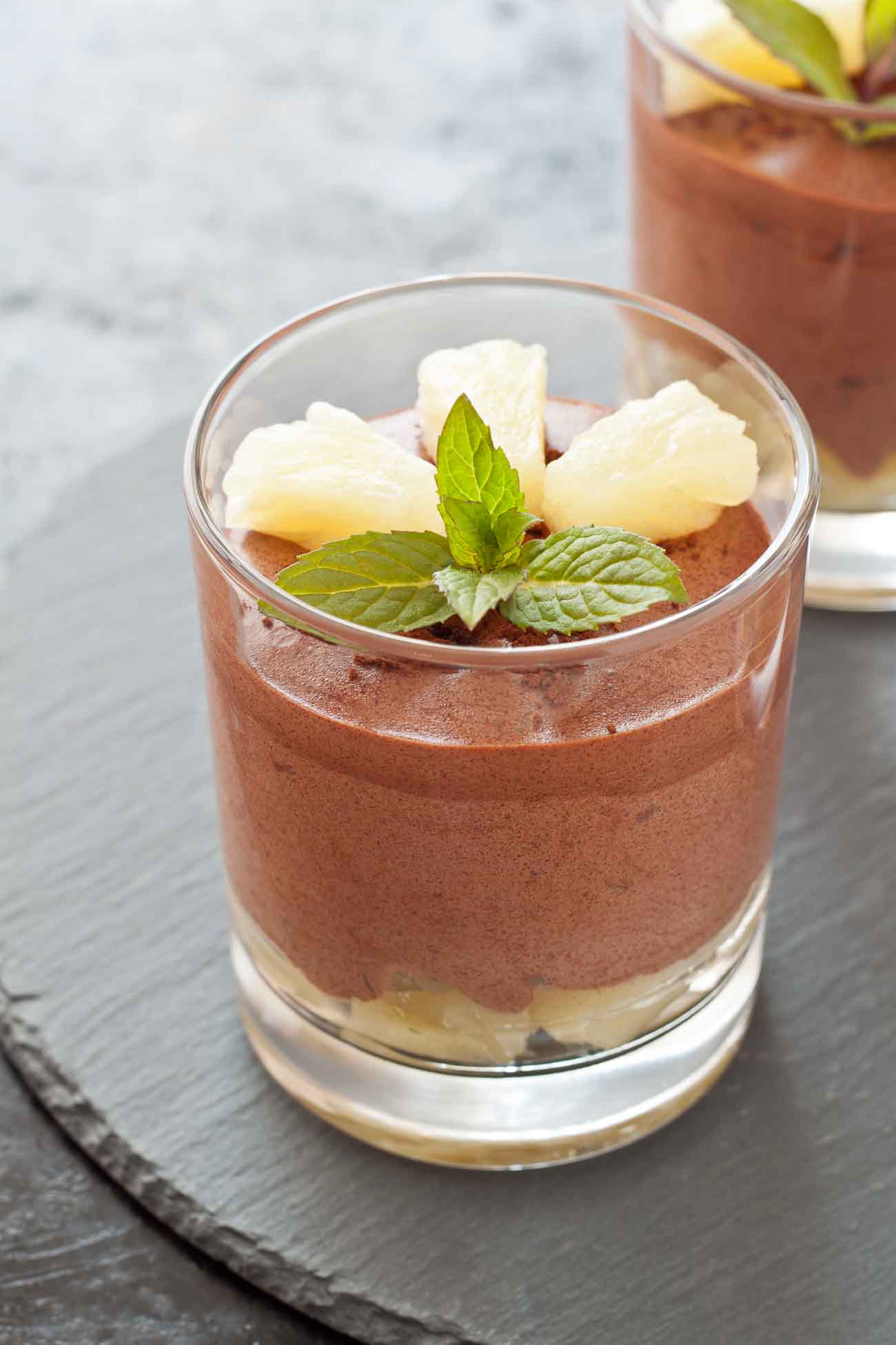 Homemade Chocolate Mousse With Pineapple Recipe by Archana's Kitchen
