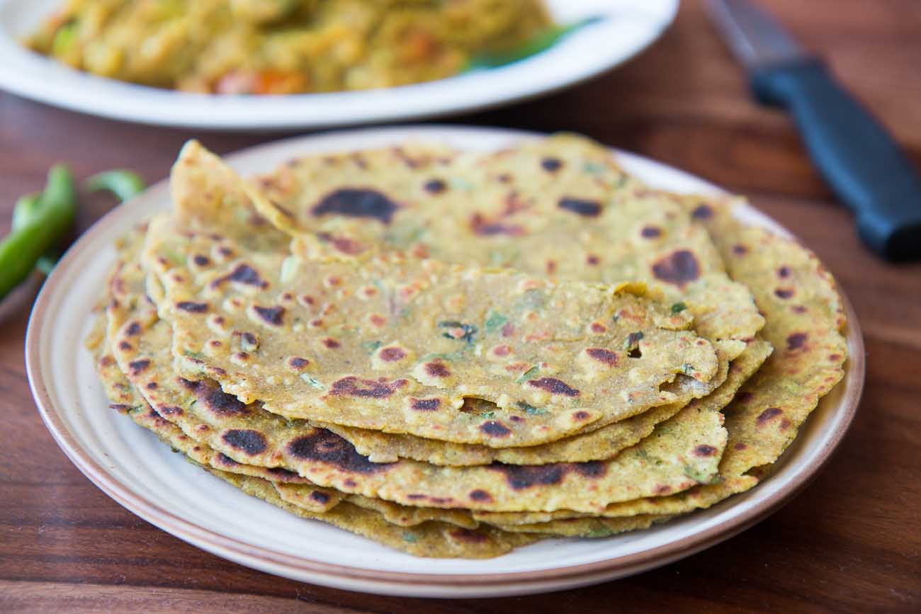 Gehu Bajra Thepla Recipe - Bajra Masala Paratha by Archana's Kitchen