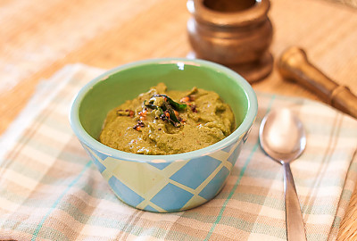 Zucchini Thogayal (Tangy and Spicy Zucchini Chutney)