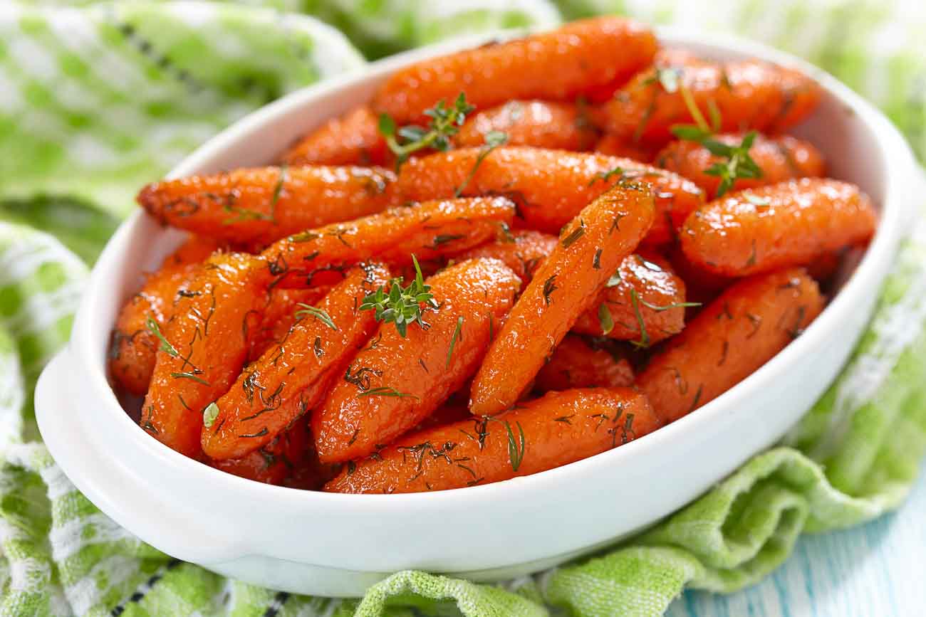 Honey Glazed Roasted Carrots Recipe With Herbs by Archana's Kitchen