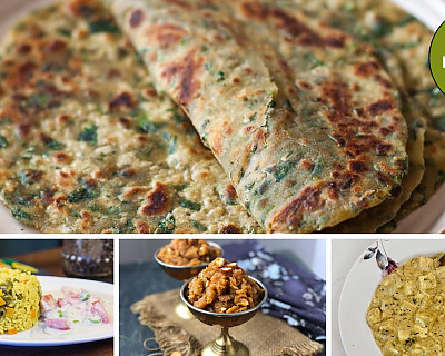 A Delicious and Nutritious Sunday Lunch: Paneer Kali Mirch, Methi Lachha Paratha, Spicy Vegetable Pulao, Tomato Onion Cucumber Raita, and Besan Halwa