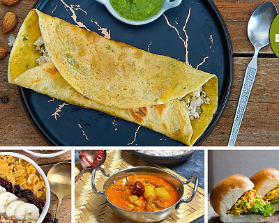 Daily Healthy Diet Plan: Besan Cheela, Red Capsicum Chutney, Goan Curry, Bhurji Sandwich & more