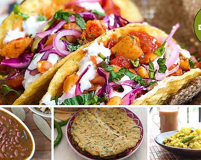 Daily Healthy Diet Plan: Aloo Poha, Punjabi Rajma Masala, Chatpata Aloo Chaat Taco & More