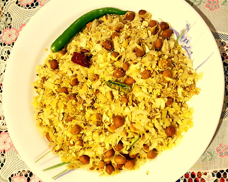 Oats Chivda Recipe- Oats Poha Mixture- No Onion No Garlic 