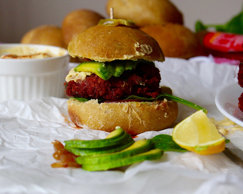 Beet Quinoa Sliders Recipe