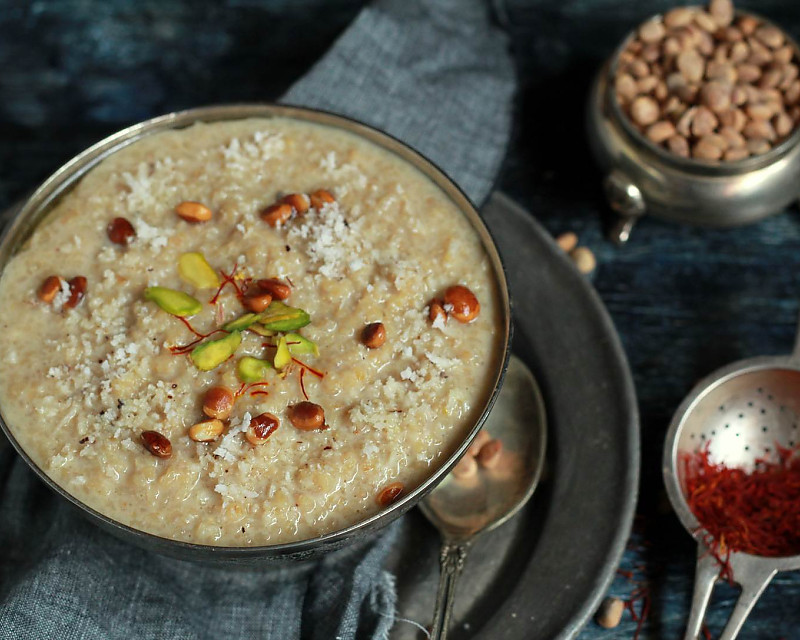 Maharashtrian Gavachi Kheer Recipe (Whole Cracked Wheat Pudding)